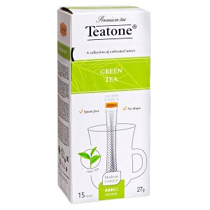 чай TEATONE 'GREEN' 15 стиков 1 уп.х 12 шт.