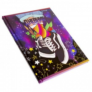 Дневник школьный Alingar 1-11 кл. 48л. 7БЦ , ламинированный картон, поролон,  выб лак,"Teenager"s style.Sneakers "