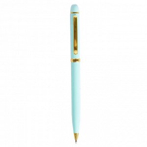 Подарочная ручка шариковая, автоматическая, Alingar, синяя, 1,0 мм., цветной пластиковый корпус, ассорти