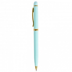 Подарочная ручка шариковая, автоматическая, Alingar, синяя, 1,0 мм., цветной пластиковый корпус, ассорти
