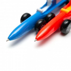 Ручка подарочная шариковая, Alingar, "Машинка" синяя, 0,7 мм., цветной корпус