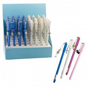 Ручка шариковая TUKZAR  "Микс 5", 0,5 мм, синяя, круглый, цветной пластиковый корпус, картонная упаковка