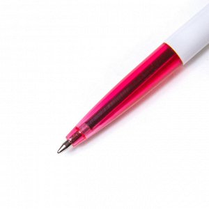 Ручка шариковая красная Alingar "Point", корпус белый, 0,7 мм (50шт)