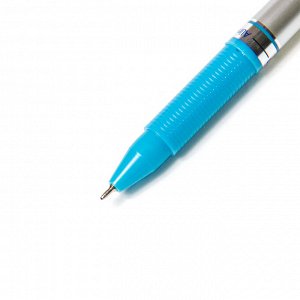 Ручка шариковая синяя Alingar "Extra Soft", игольчатый наконечник, 0,7 мм, маслен. чернила, грип, корпус ассорти (24 шт)