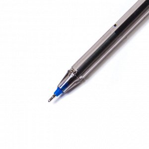 Ручка шариковая, Alingar, "Spark" синяя, 0,7 мм., игольчатый наконечник, тонированный пластиковый корпус