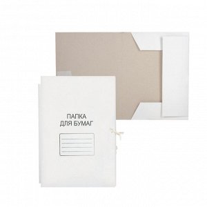 Папка для бумаг с завязками COLORCODE, А4, картон мелованный, 450/м2, белый