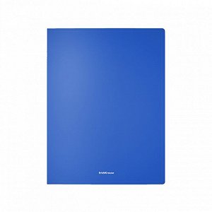 Папка с боковым зажимом ErichKrause "Classic", A4, пластик, синий