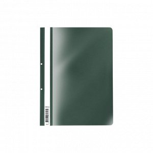 Папка-скоросшиватель ErichKrause "Fizzy Classic", с перфорацией A4, пластик, зеленый