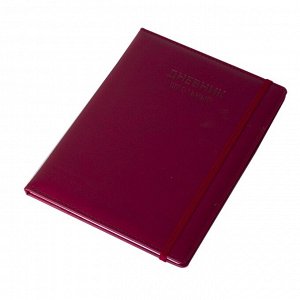 Дневник школьный Alingar 1-11 кл., 48л., 7БЦ, иск.кожа, тиснение, на резинке, "Classic style" Purplish red