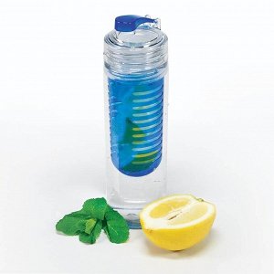 Бутылка"Frutt"с контейнером для ягод и фруктов, синяя