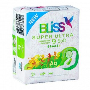 Пpokлaдku для kpuтuчеckuх дней Bliss Super Ultra Soft, 9шт