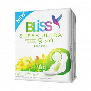 Пpokлaдku для kpuтuчеckuх дней Bliss Super Ultra Soft, 9шт