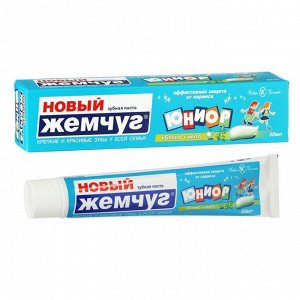 Зубная паста Новый Жемчуг «Юниор Яблоко и мята», 50 мл