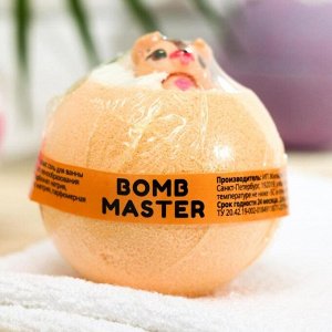 Бомбочка для ванн Bomb Master «Весёлые зверята» оранжевая, 130 г