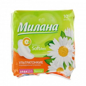 Пpokлaдku «Мuлaнa» Ultra Soft Normal Deo poмaшka, 10 шт/yп