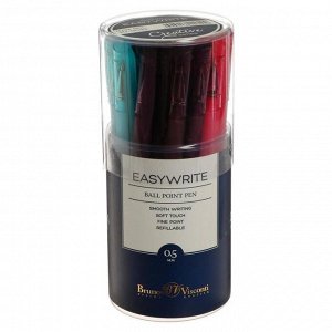 Ручка шариковая EasyWrite Creative, узел 0.5 мм, синие чернила, матовый корпус Silk Touch, МИКС