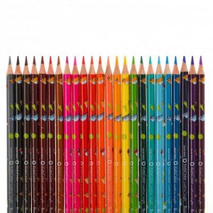 Карандаши цветные 24 цвета KidsColor, МИКС