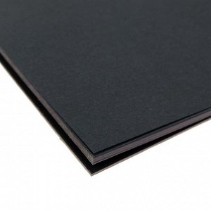 Планшет для пастелей А4 "Восточный ветер": блок 9 листов коричневой и 9 листов чёрной бумаги 160 г/м2, 40% хлопка