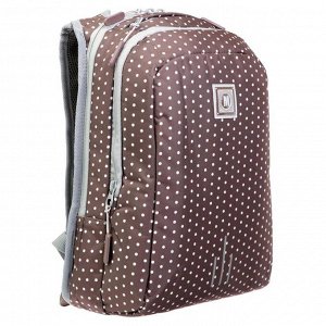 Рюкзак молодёжный, Merlin, 43 x 32 x 18 см, эргономичная спинка, коричневый