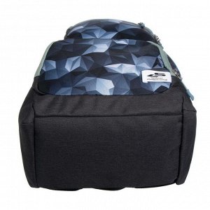 Рюкзак молодёжный, Luris «Рамон», 41 х 28 х 19 см, эргономичная спинка, «Кристалл»