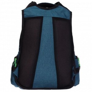 Рюкзак молодёжный, Luris «Тод», 42 х 30 х 16 см, эргономичная спинка, морская волна