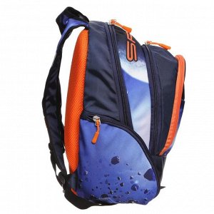 Рюкзак молодёжный, Luris «Флай», 41 х 28 х 20 см, эргономичная спинка, «Космос»