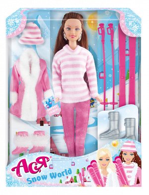 Кукла Ася "Зимняя красавица" набор вариант 1 28 см арт.35130