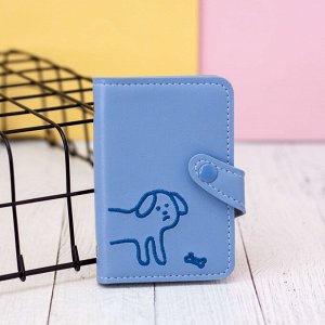 Визитница "Animals dog", blue