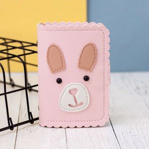 Визитница "Stripe hare", pink