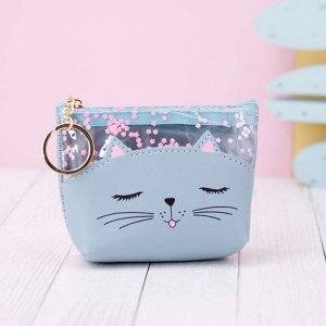 Кошелёк "Sleeping cat", blue