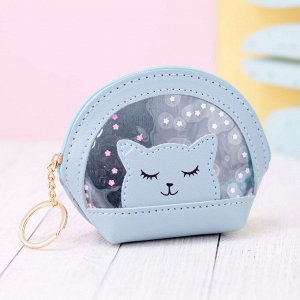 Кошёлек "Smiling sleeping cat", blue