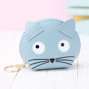 Кошелёк "Surprised cat", blue