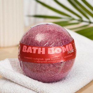 Бурлящий шар для ванны Savonry "Высший свет" (роза) с увлажняющими маслами, 160 г