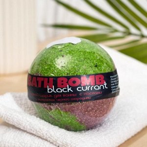 Бурлящий шар для ванны Savonry Black Currant, чёрная смородина, 100 г