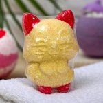 Бомбочка для ванн «Котёнок», персик, 60 г