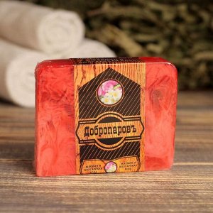 Косметическое мыло для бани и сауны "Цветы болгарской розы и жасмина", "Добропаровъ", 100 гр   29220