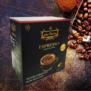 Кофе растворимый King Coffee Espresso (100 пач.*2,5 гр.) Т.М.«King Coffee» (1/12)