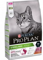 Pro Plan Sterilised сухой корм для стерилизованных кошек Утка/Печень 3кг
