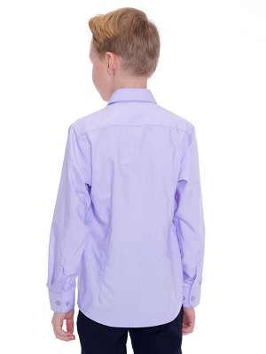 Нежно-фиолетовая рубашка с длинным рукавом
