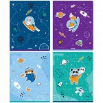 Тетрадь 48л., А5, клетка MESHU &quot;Space adventure&quot;, ТВИН-лак