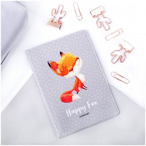 Обложка для паспорта MESHU ""Happy Fox"", ПВХ, 2 кармана