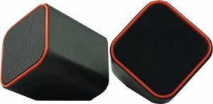 Акустическая система CUTE, мощность 6Вт, USB, черно-оранжевые (SBA-2590)