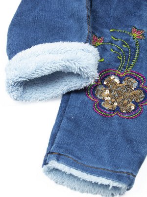 Брюки джинсовые на махровой подкладке для девочки