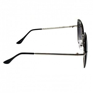 Стильные очки Lariva в серебристой оправе с серыми линзами.