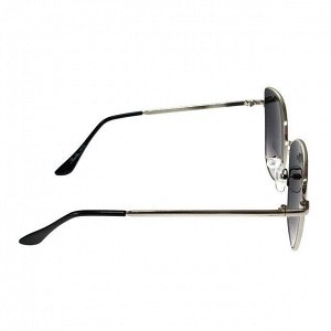 Стильные женские очки авиаторы Marmeris c зеркально-серыми линзами.