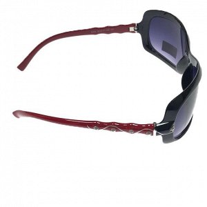 Классические женские очки Alur_Fem в чёрно-красной оправе.