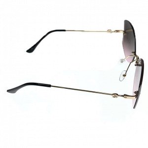 Женские очки-лисички Lascala с матовой окантовкой на линзах.