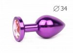 VIOLET PLUG MEDIUM (втулка анальная), L 82 мм D 34 мм, вес 100г
