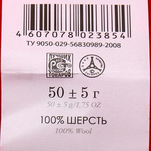 Шерсть для валяния 100% тонкая шерсть 50гр (06-Красный)