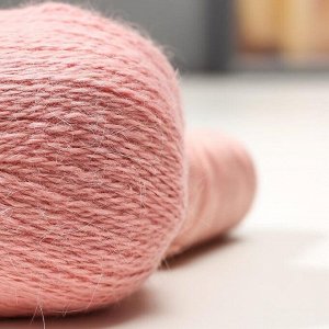Пряжа "Mink wool" 90% пух норки,10% полиамид 350м/50гр + нитки (031 пудра)
